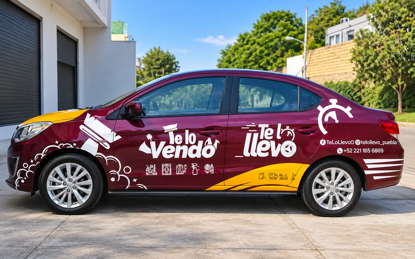 Rotulación vehicular para negocio